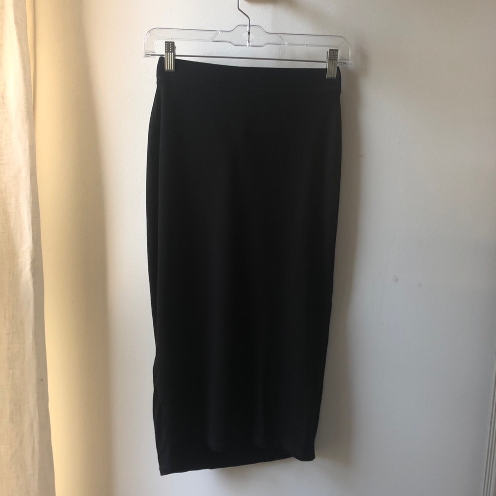 Black cotton pencil skirt - Picture 2 of 2
